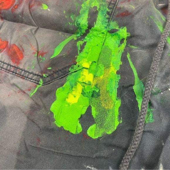 Dis tressed Ink Stained Shorts - Picture 8 of 12